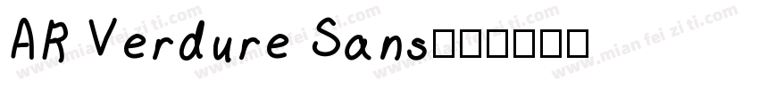 AR Verdure Sans字体转换